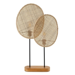 Επιτραπέζιο Φωτιστικό Azul 02231 Boho 2xE27 IP20 45x11x75cm Beige GloboStar
