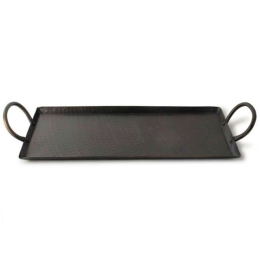 Δίσκος Σερβιρίσματος 02270030 49,5x17x3cm Black Gusta Μέταλλο