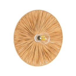 Φωτιστικό Τοίχου - Απλίκα Colombo 02277 Boho 1xE27 IP20 40x4,5cm Beige-Brown GloboStar