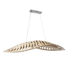 Φωτιστικό Οροφής Κρεμαστό Nani 02285 LED 60W 4500K IP20 120x48x18cm Natural GloboStar