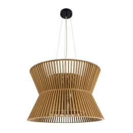 Φωτιστικό Οροφής Κρεμαστό Bimini 02288 Boho 1xE27 IP20 60x40cm Brown GloboStar