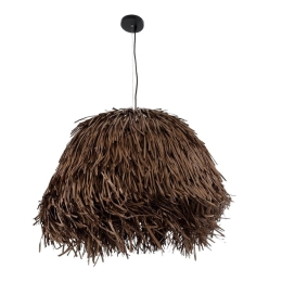 Φωτιστικό Οροφής Κρεμαστό Guadeloupe 02294 Boho 1xE27 IP20 70x45cm Dark Brown GloboStar