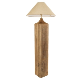 Φωτιστικό Δαπέδου Lafrontera 02314 1xE27 IP20 55x140cm Beige GloboStar
