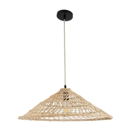 Φωτιστικό Οροφής Κρεμαστό Kaia 02346 Boho 1xE27 IP20 60x20cm Beige GloboStar