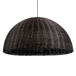 Φωτιστικό Οροφής Montana 02382 Φ80x40cm 1xE27 IP20 Dark Brown GloboStar