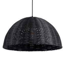 Φωτιστικό Οροφής Montana 02383 Φ50x25cm 1xE27 IP20 Black GloboStar