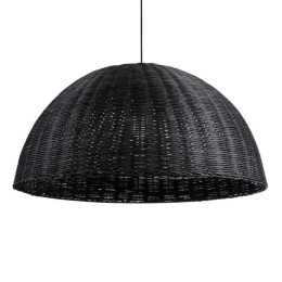 Φωτιστικό Οροφής Montana 02384 Φ80x40cm 1xE27 IP20 Black GloboStar