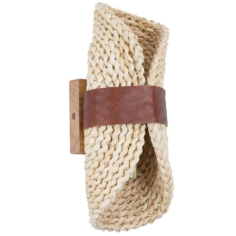 Φωτιστικό Τοίχου - Απλίκα Guava Boho 02385 02385 11x13x30cm 2xG9 Natural-Brown GloboStar