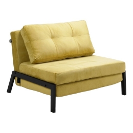 Πολυθρόνα - Κρεβάτι Fancy 024-000042 95x98x70cm Mustard