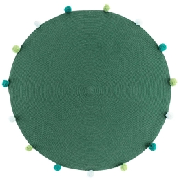 Χαλί Παιδικό Στρογγυλό 027.1609495 Green 90X90cm Round