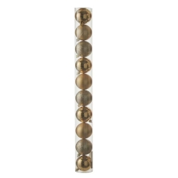 Χριστουγεννιάτικες Μπάλες 03.20870 (Σετ 10τμχ) 6m Gold