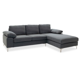 Καναπές Γωνιακός Cohen Αριστερή Corner 035-000032 Anthracite 240x159x83 Ξύλο,Ύφασμα