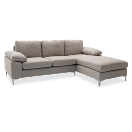 Καναπές Γωνιακός Cohen Αριστερή Corner 035-000033  Μπεζ 240x159x83 Ξύλο,Ύφασμα