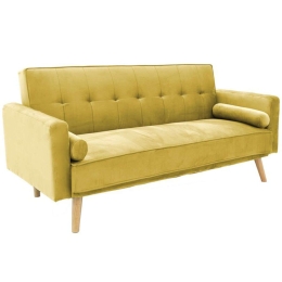 Καναπές - Κρεβάτι Τριθέσιος Success 035-000084 190x80x84cm Yellow