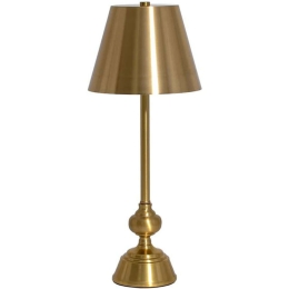 Φωτιστικό Επιτραπέζιο 035-125-111 20x52cm Ε27 60W Gold
