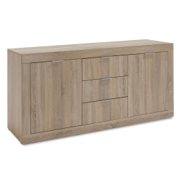 Μπουφές - Κονσόλα Doha Sonoma 180X45X80,5Cm 043-000080 Μελαμίνη,Μέταλλο