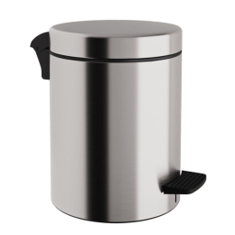Κάδος Απορριμμάτων 5lt 05-136-011 Ø20xH28cm Matte Inox Pam&Co Ανοξείδωτο Ατσάλι