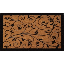 Πατάκι Εισόδου Με Λάστιχο 05.140461074 45x75cm Natural-Black 45X75