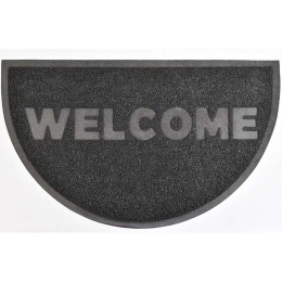 Πατάκι Εισόδου Μισοφέγγαρο Welcome 05.144161002 45x75cm Grey 45X75