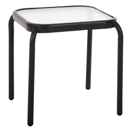 Τραπεζάκι Βοηθητικό Dido HM5975.01 Τετράγωνο 41x41x43cm Anthracite