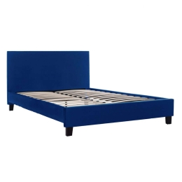 Κρεβάτι Becca HM553.18 160x210x98cm Για Στρώμα 150x200cm Blue Διπλό