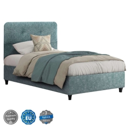 Κρεβάτι Dolores HM648.27 Για Στρώμα 120x200cm Light Green Ημίδιπλο Ύφασμα