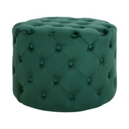Σκαμπό Kassie Chesterfield HM8406.03 Σκούρο Πράσινο Φ60x43cm Ύφασμα