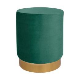 Σκαμπό Levy HM8408.03 Green-Gold  Φ35x43cm Ύφασμα