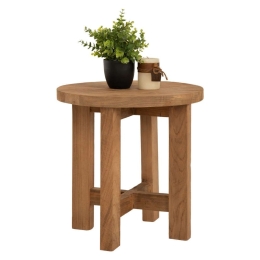 Σκαμπό - Τραπεζάκι HM7943 45,5x40x45cm Από Ξύλο Teak Natural Ξύλο