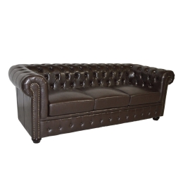 Καναπές T.Chesterfield Hm3009.01 208x90x73 cm Τεχνόδερμα