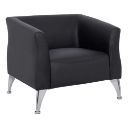 Πολυθρόνα Kiana 80x75x71 HM3122.11 Black Μέταλλο,Τεχνόδερμα