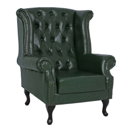 Πολυθρόνα Μπερζέρα T.Chesterfield Polina HM0053.08 83x79x104cm Pu Green Τεχνόδερμα