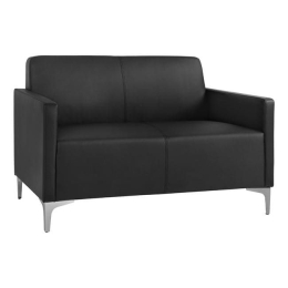 Καναπές 2Θέσιος Nellie HM3159.21 Black 113x71x71Υ εκ. Τεχνόδερμα