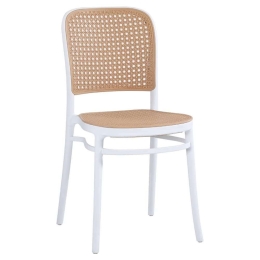 Καρέκλα Πολυπροπυλένιου HM5937.01 41x49x102cm Beige-White Πολυπροπυλένιο