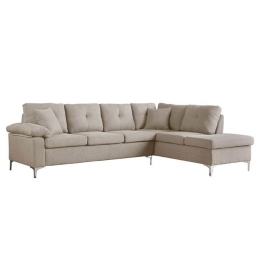 Καναπές Γωνία Δεξιά HM3086R Beige 282x197x90 εκ. Ύφασμα