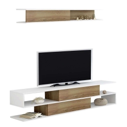 Σύνθετο Τηλεόρασης Birgitta HM8903.11 181x31,5x39,6cm Natural-White