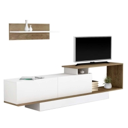 Σύνθετο Τηλεόρασης Garcelle HM8904.11 180x29,6x45cm Natural-White Μελαμίνη