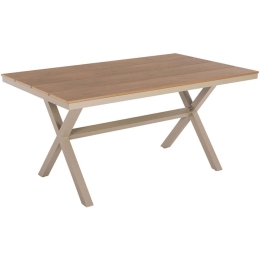 Τραπέζι Κήπου Tawnee HM6037.04 150x89,5x73cm Champagne-Natural