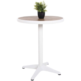 Τραπέζι Κήπου Alexa HM6086.02 Φ60x73cm White-Natural