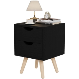 Κομοδίνο Dinkl HM2472.02 29,5x29,5x45cm Black Wenge