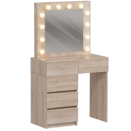 Τουαλέτα Με Καθρέπτη & Φως Led Beyon HM2500.01 80x40x140cm Sonoma