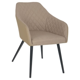 Πολυθρόνα Charles HM8522.07 Beige 57x63x83Υ εκ. Σετ 2τμχ Μέταλλο,Ύφασμα
