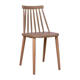 Καρέκλα Τραπεζαρίας HM8052.25 Vanessa Cappuccino 43x46,5x82Υ εκ. Σετ 4τμχ Μέταλλο,Πολυπροπυλένιο