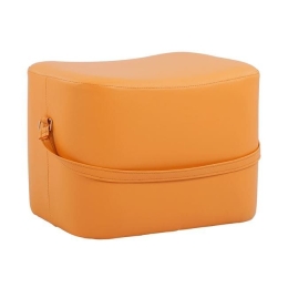 Σκαμπό Beate Yellow HM8630.30 51x34x35Υ εκ. Τεχνόδερμα