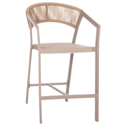 Σκαμπό HM5892.33 Μεσαίου Ύψους 57x60x100cm Champagne