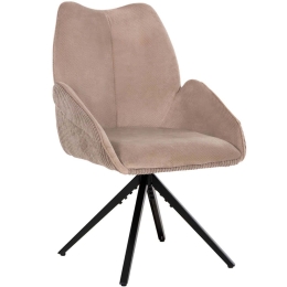 Πολυθρόνα Shai HM9844.04 61x63x93cm Beige Μέταλλο,Ύφασμα