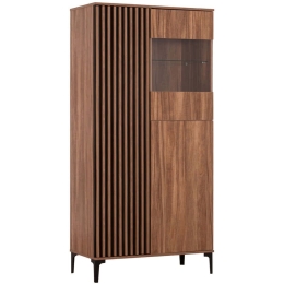 Βιτρίνα Harry HM18011.01 90x40x185cm Natural-Black
