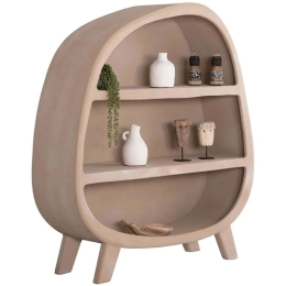 Ραφιέρα Δαπέδου Santorini HM18060.02 120x38x133cm Light Brown
