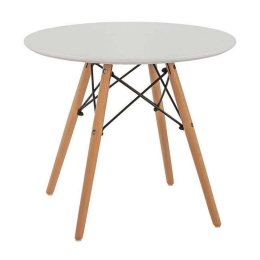 Τραπέζι Minimal Kid HM8451.01 Στρογγyλό Φ60x51cm White Mdf