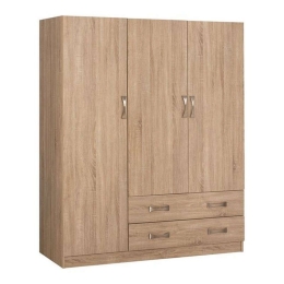 Ντουλάπα Με Δύο Συρτάρια 150x55x180 HM384.02 Sonama Τρίφυλλη
